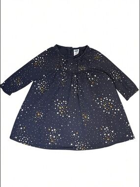 Baby Black Star Print Dress 3-6M Celestial ACOTAR Night Court Theme Party